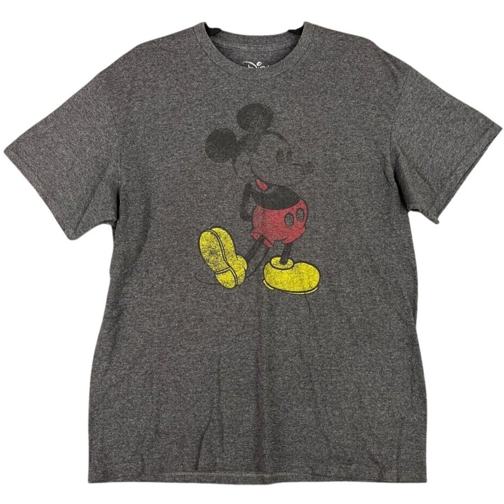 Mickey Mouse Shirt Mens L‎ Gray Walt Disney World Souvenir Magic Kingdom